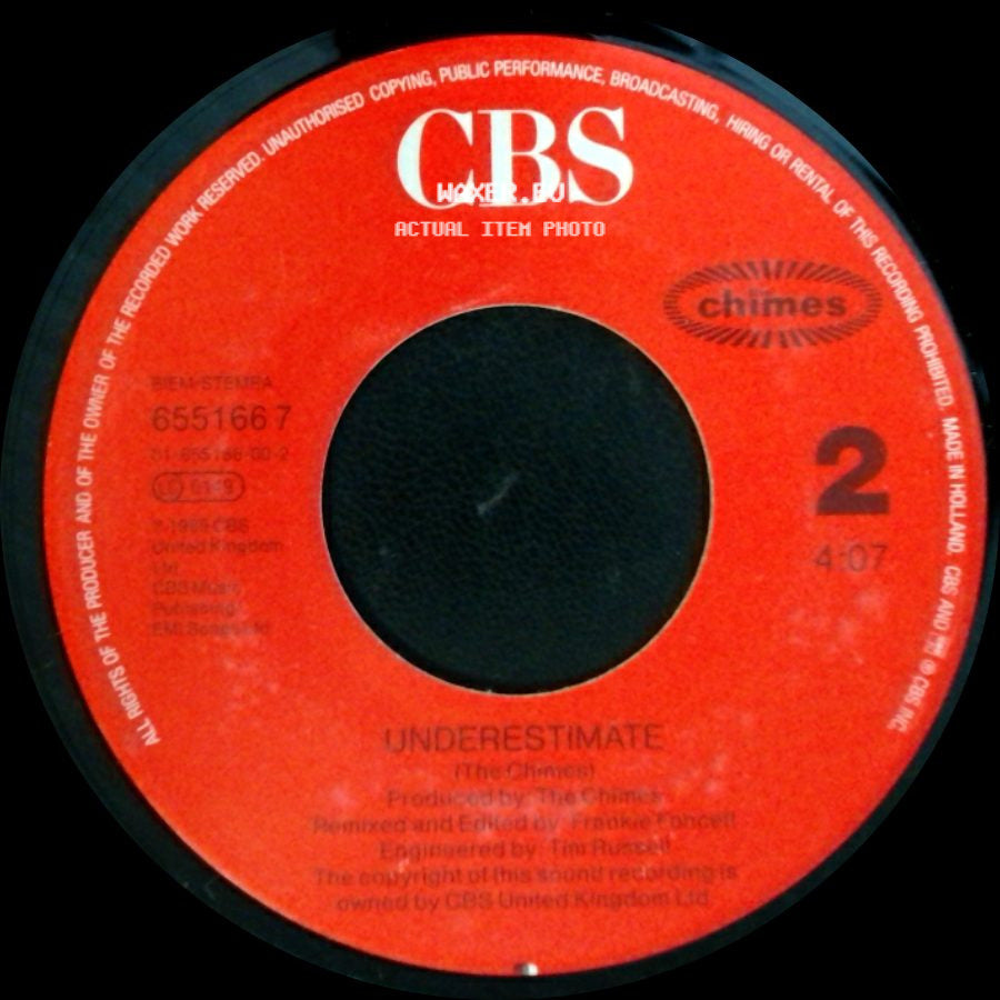 The Chimes - 1-2-3 / Underestimate side B
