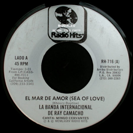 La Banda Internacional De Ray Camacho - El Mar De Amor (Sea Of Love) / La Ultima Cancion side A