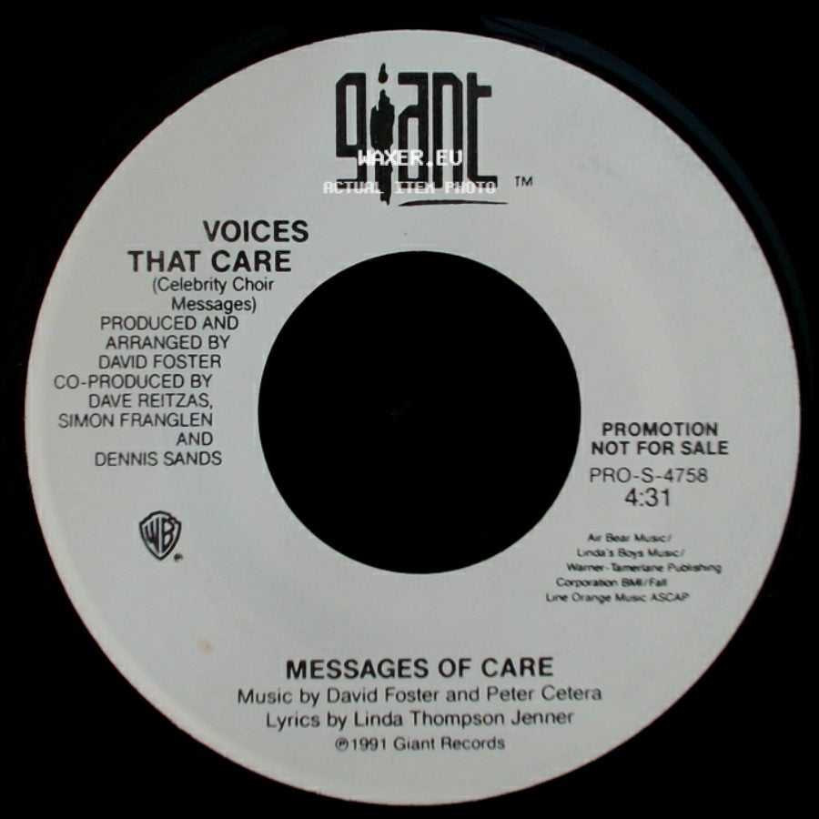 Voices That Care - Messages Of Care / Voices That Care side A
