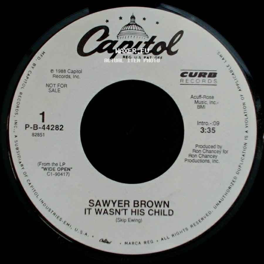Sawyer Brown - It Wasn't His Child / It Wasn't His Child side B