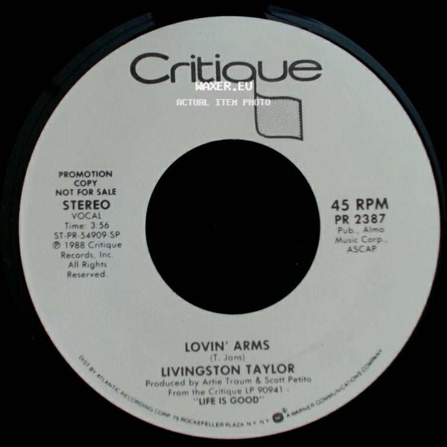 Livingston Taylor - Lovin' Arms / Lovin' Arms side B