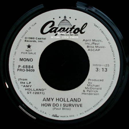 Amy Holland - How Do I Survive / How Do I Survive side A