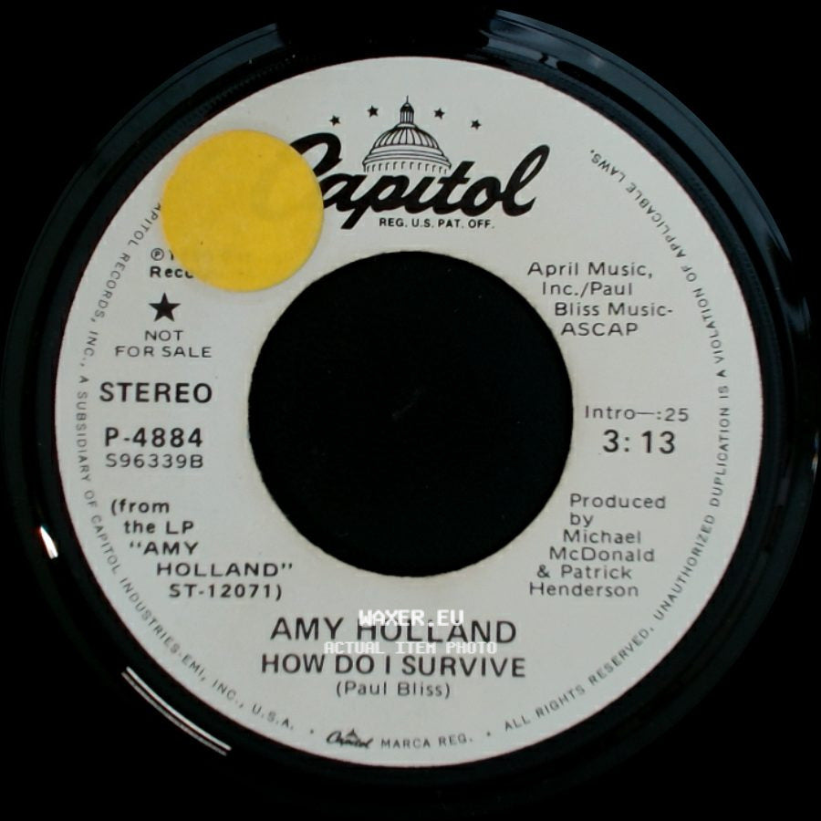 Amy Holland - How Do I Survive / How Do I Survive side B