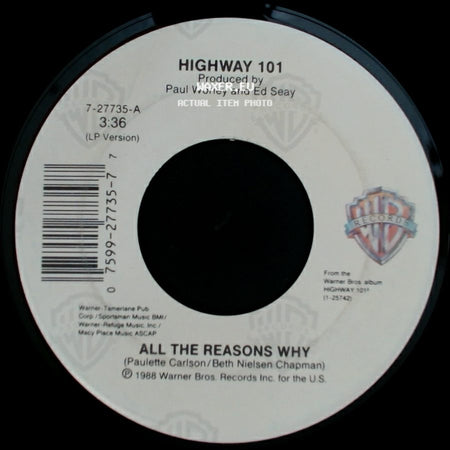 Highway 101 - Higher Ground / All The Reasons Why side B