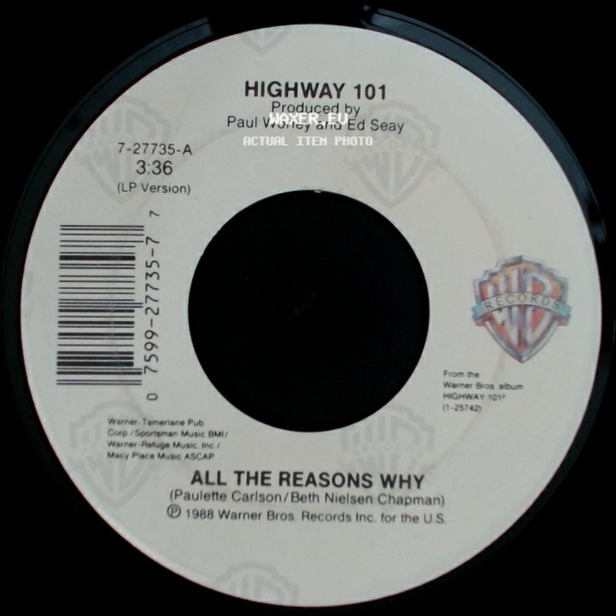 Highway 101 - Higher Ground / All The Reasons Why side B