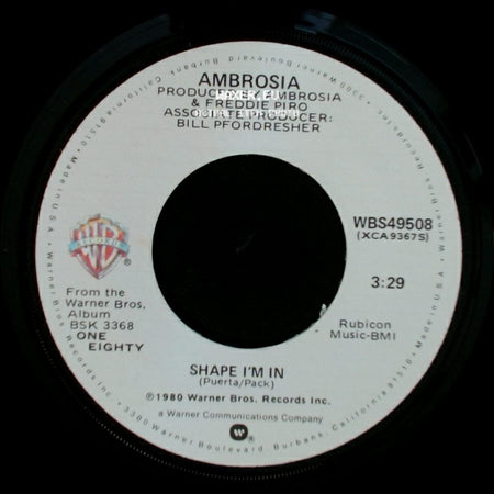 Ambrosia - You're The Only Woman (You & I) / Shape I'm In side B