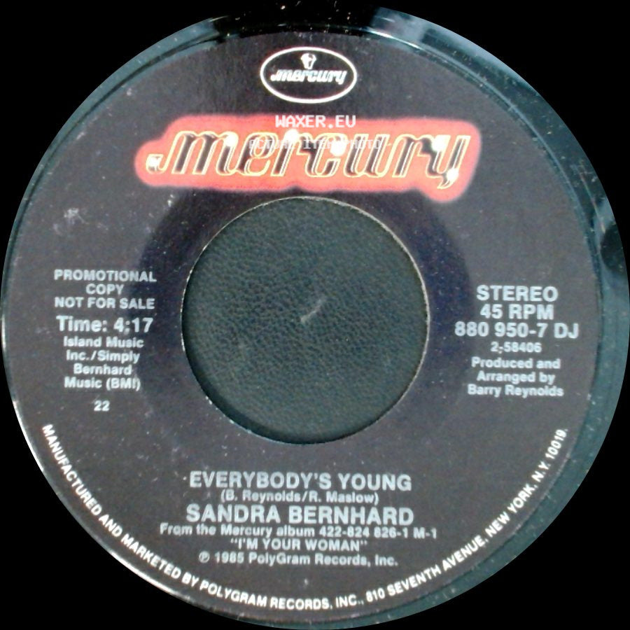 Sandra Bernhard - Everybody's Young / Everybody's Young side A