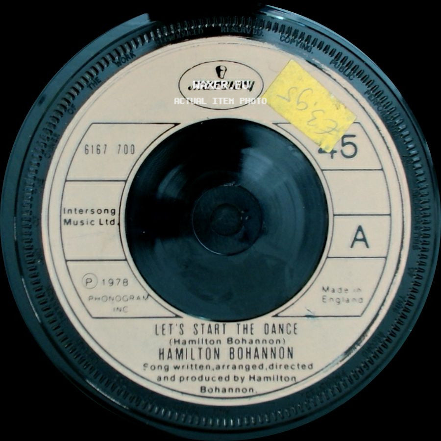 Hamilton Bohannon - Let's Start The Dance / I Wonder Why side A