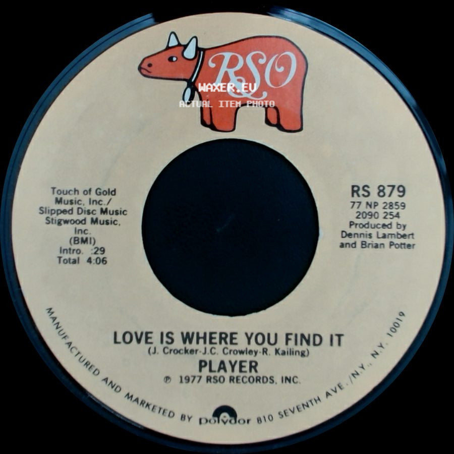 Player - Love Is Where You Find It / Baby Come Back side A