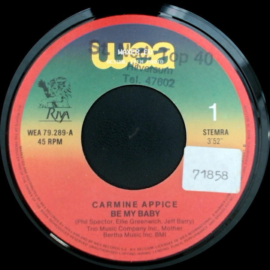 Carmine Appice - Drums, Drums, Drums / Be My Baby side B
