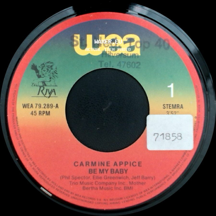 Carmine Appice - Drums, Drums, Drums / Be My Baby side B