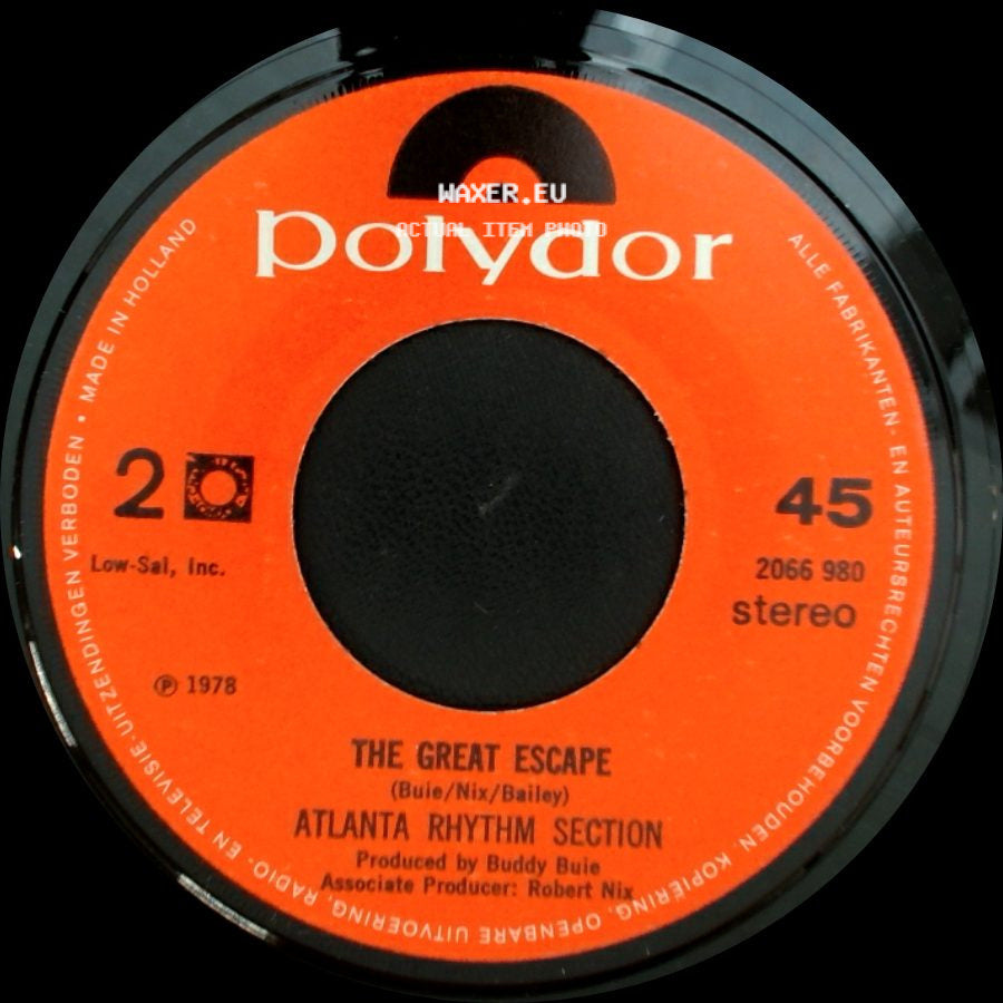 Atlanta Rhythm Section - The Great Escape / Champagne Jam side A