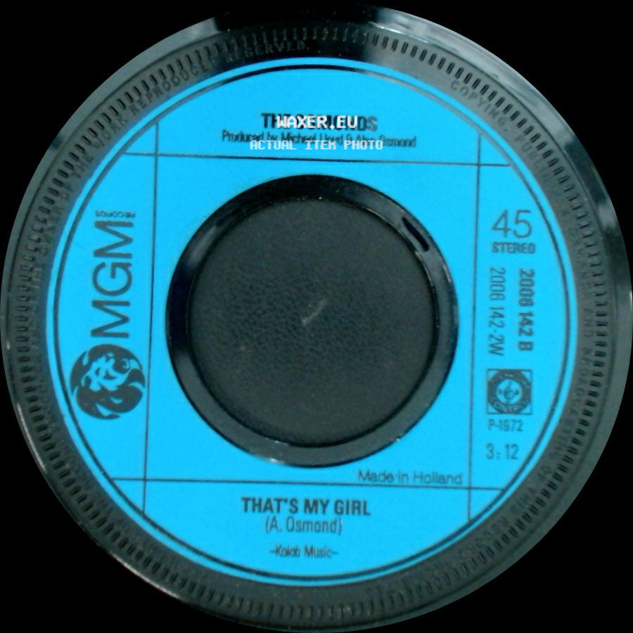 The Osmonds - Crazy Horses / That's My Girl side B