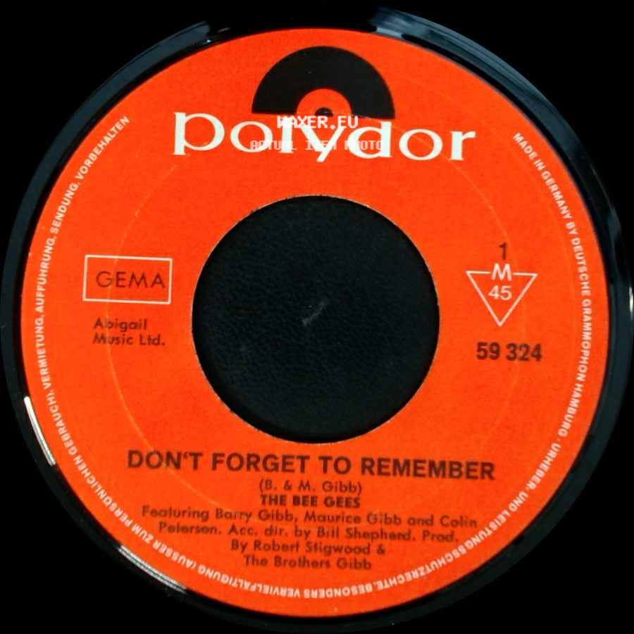 The Bee Gees - Don't Forget To Remember / The Lord side A