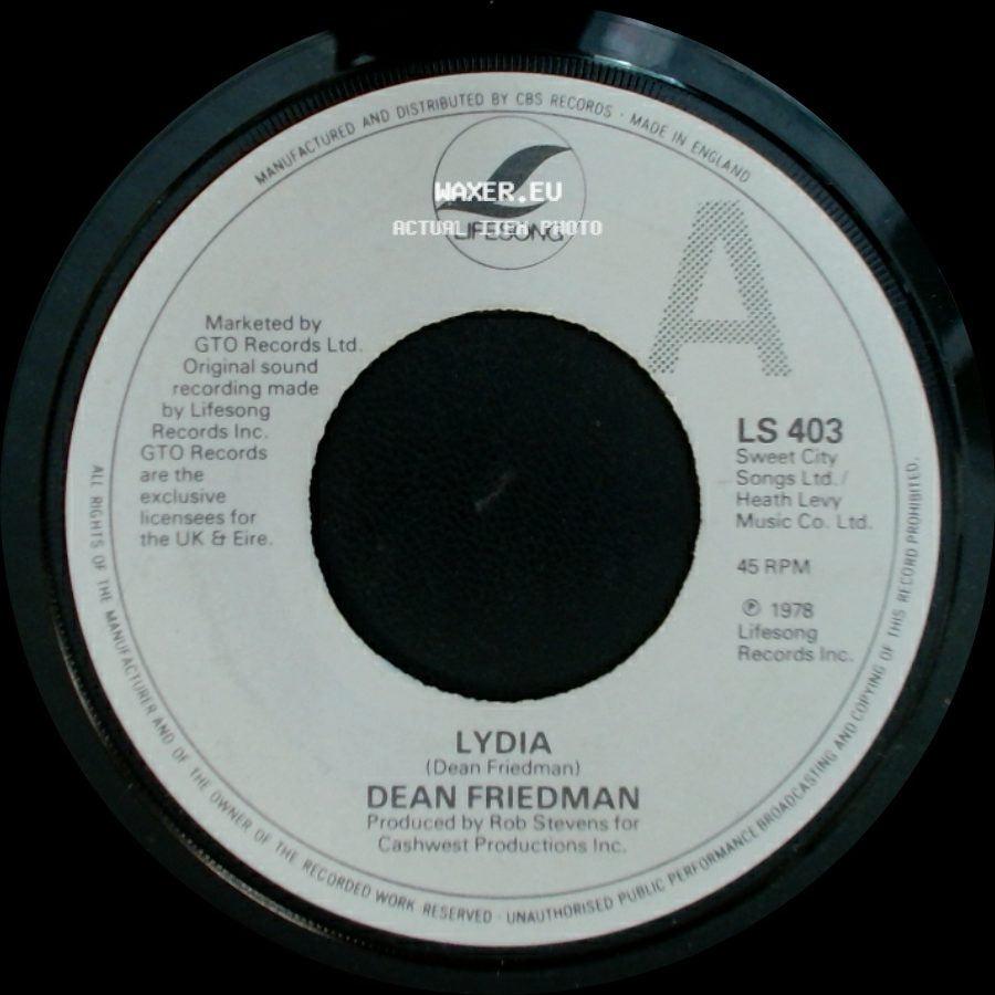 Dean Friedman - Lydia / S & M side A
