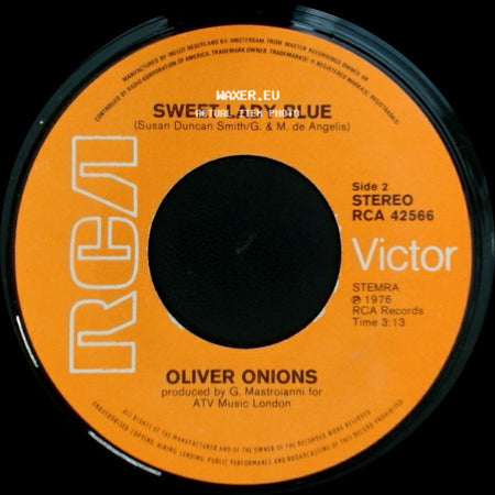 Oliver Onions - Original Sound-Track Of The T.V. Serial: "Sandokan" / Sweet Lady Blue side B