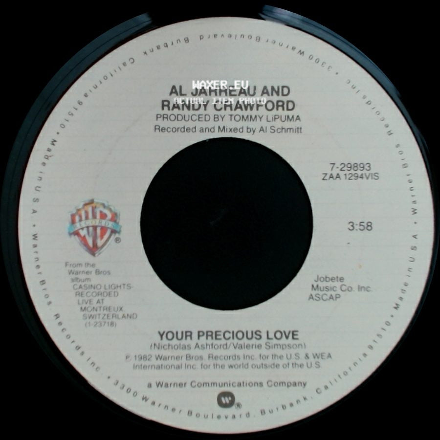 Al Jarreau And Randy Crawford / Yellowjackets - Your Precious Love / Monmouth College Fight Song side A