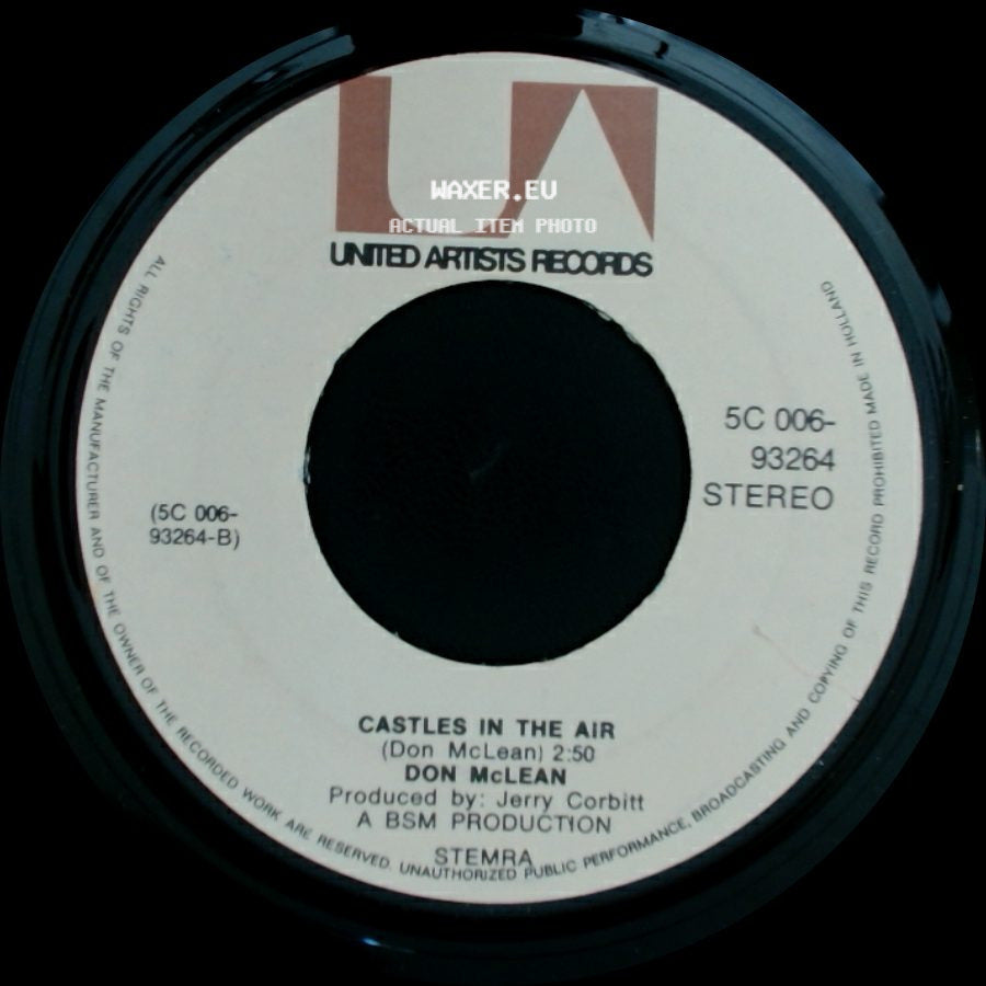 Don Mclean - Vincent / Castles In The Air side B