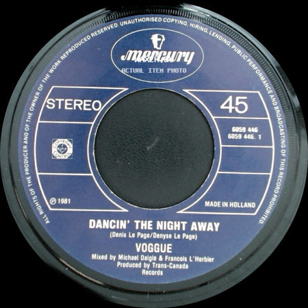 Voggue - Dancin' The Night Away / Roller Boogie side A