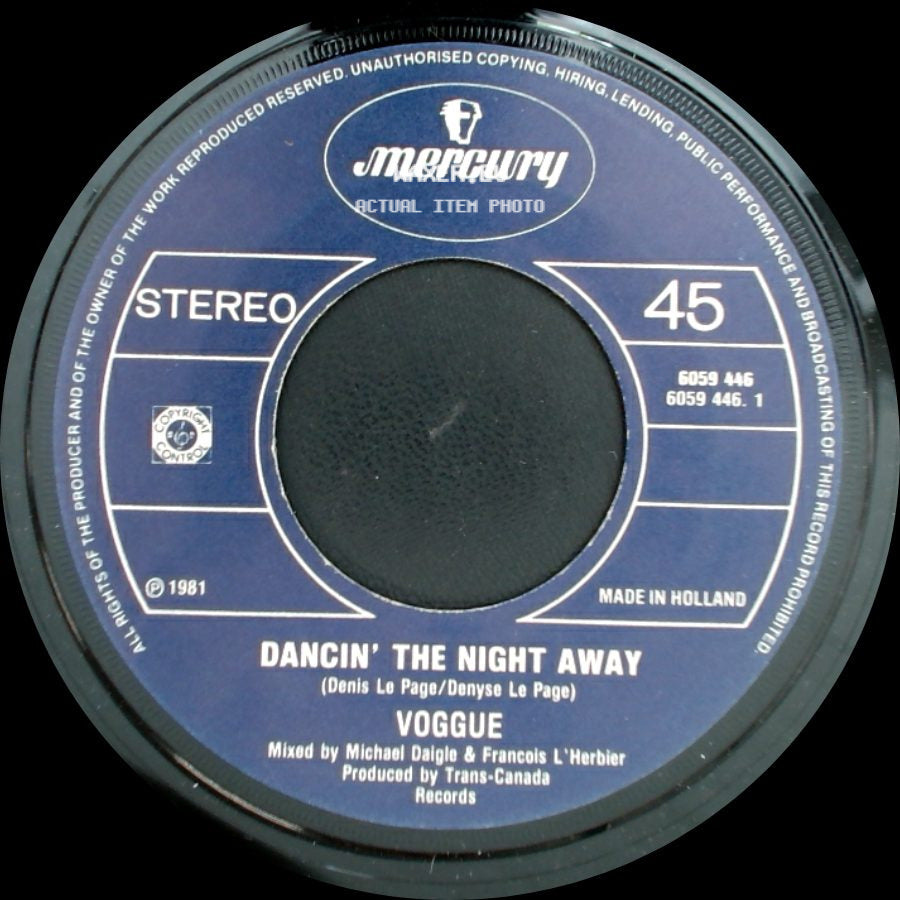 Voggue - Dancin' The Night Away / Roller Boogie side A