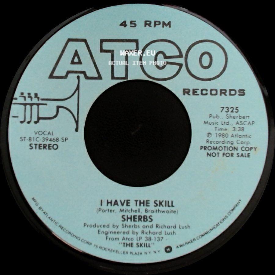 Sherbs - I Have The Skill / I Have The Skill side A