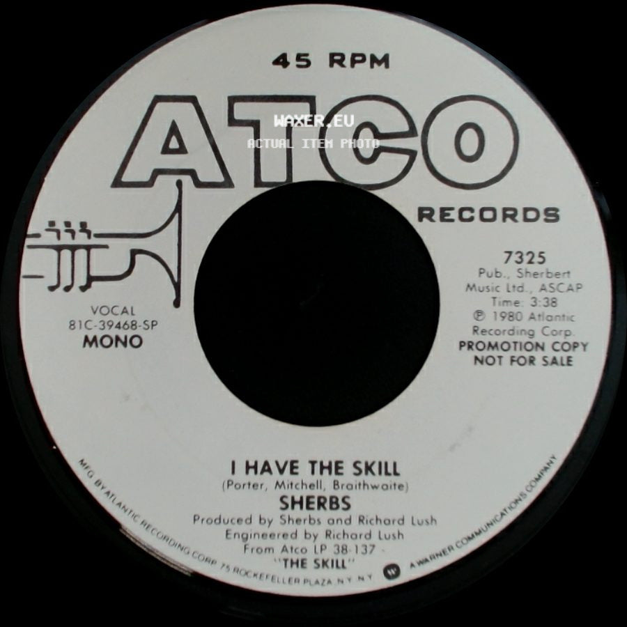 Sherbs - I Have The Skill / I Have The Skill side B