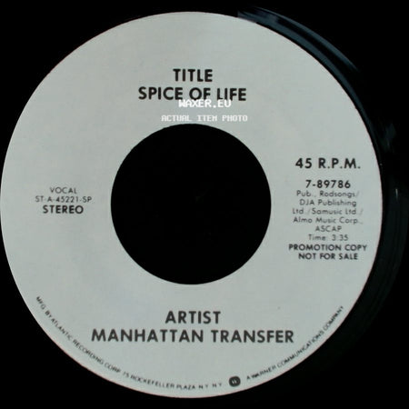 Manhattan Transfer - Spice Of Life / Spice Of Life side A