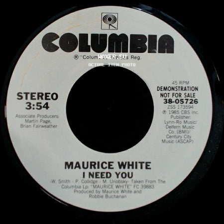 Maurice White - I Need You / I Need You side B