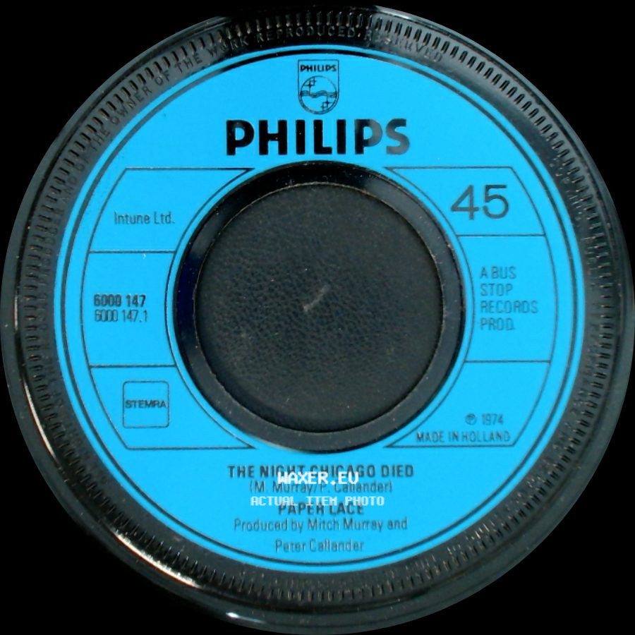 Paper Lace - Can You Get It When You Want It / The Night Chicago Died side B