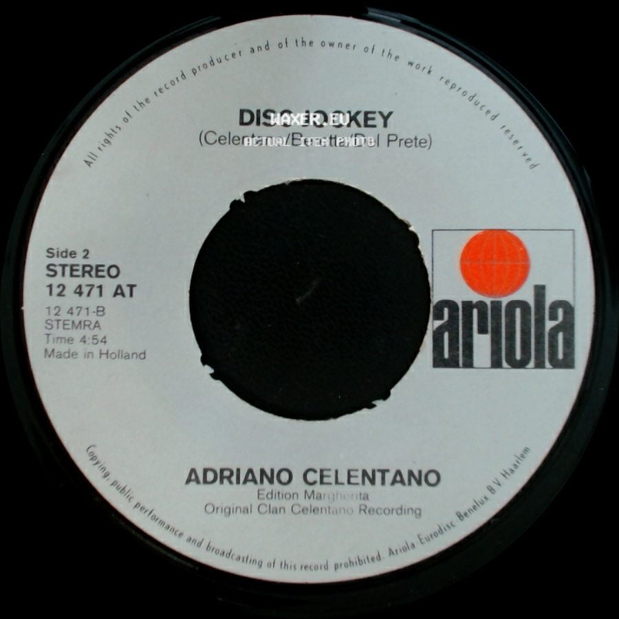 Adriano Celentano - Prisencolinensinainciusol / Disc Jockey side B