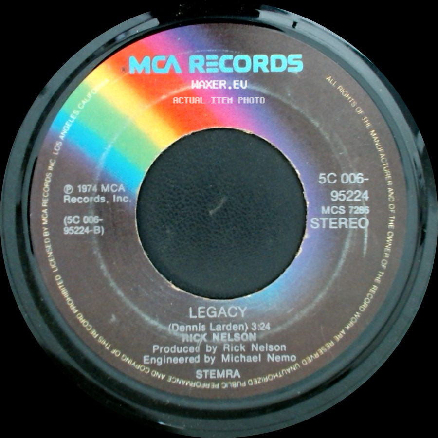 Rick Nelson - Legacy / Windfall side A