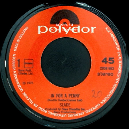 Slade - In For A Penny / Can You Just Imagine side A