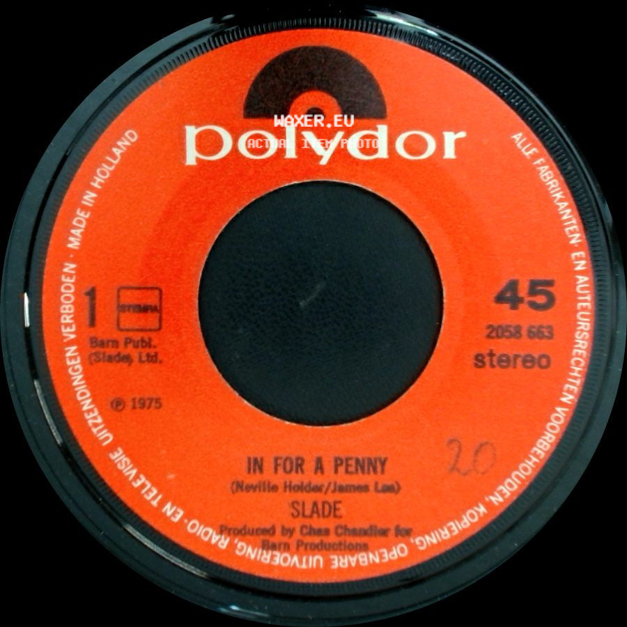 Slade - In For A Penny / Can You Just Imagine side A
