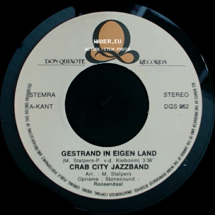 Crab City Jazzband / Maarten Stalpers - Gestrand In Eigen Land / Samantha side A