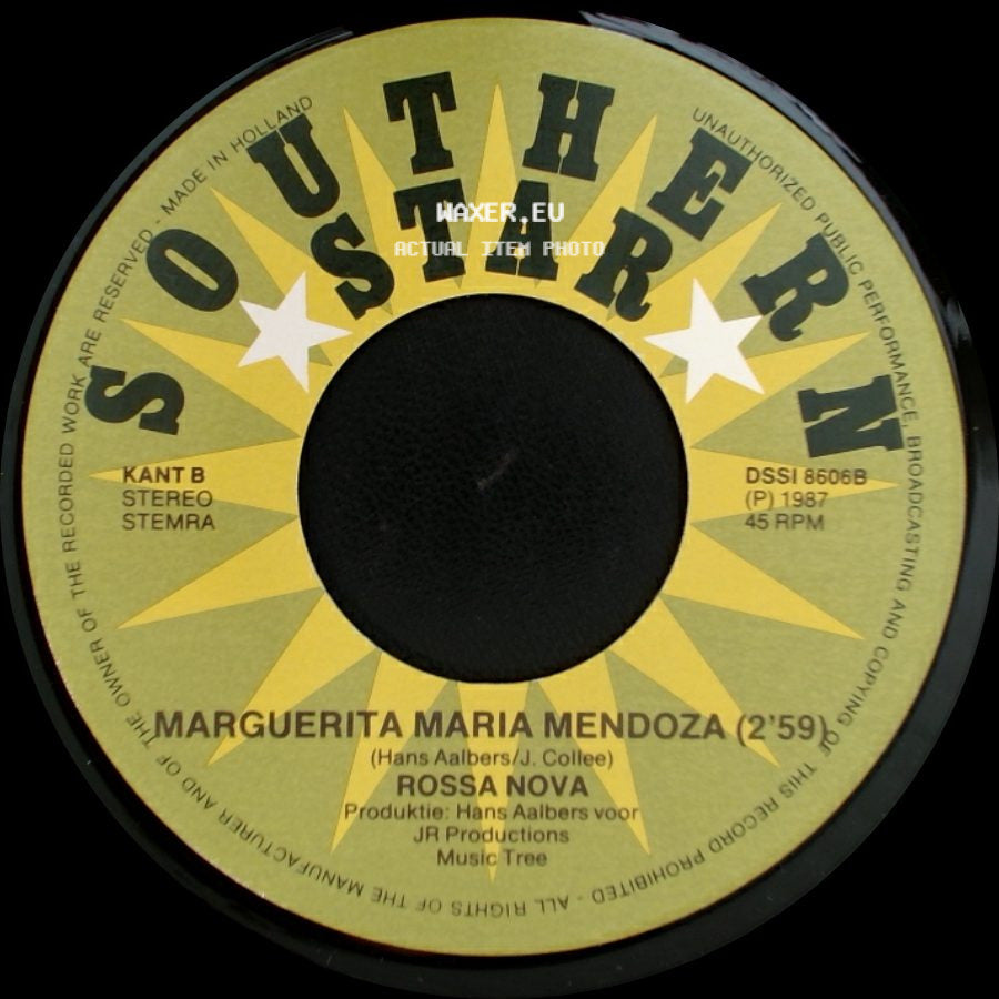 Rossa Nova - Marguerita Maria Mendoza / Dit Is De Samba (3'09) side A