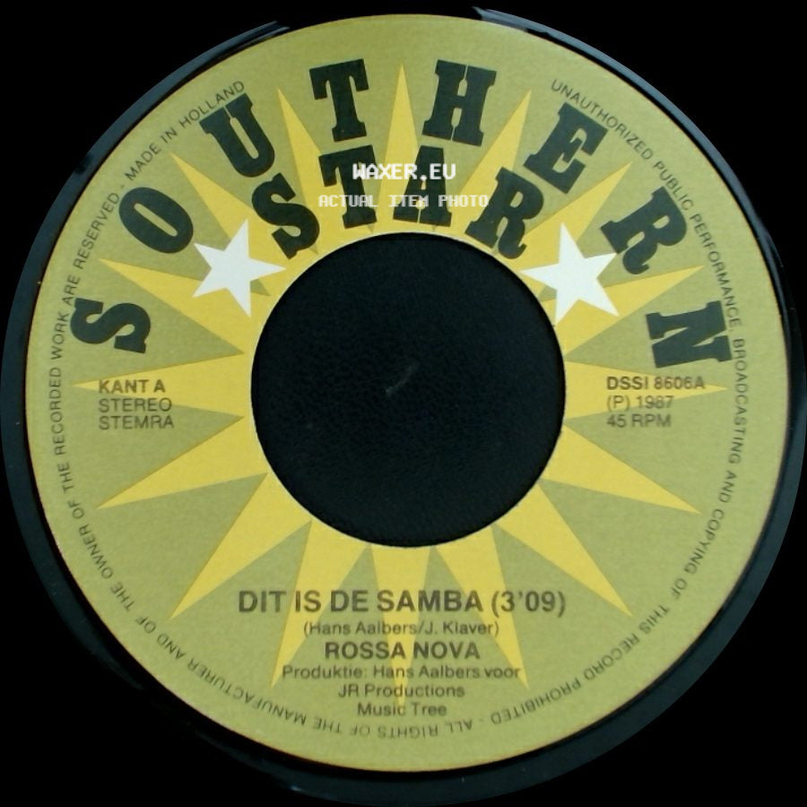 Rossa Nova - Marguerita Maria Mendoza / Dit Is De Samba (3'09) side B