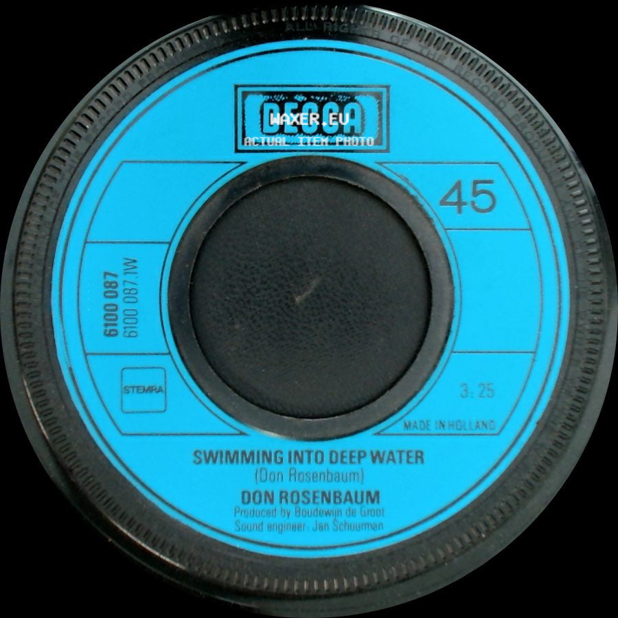 Don Rosenbaum - Swimming Into Deep Water / Way To Paradise side A