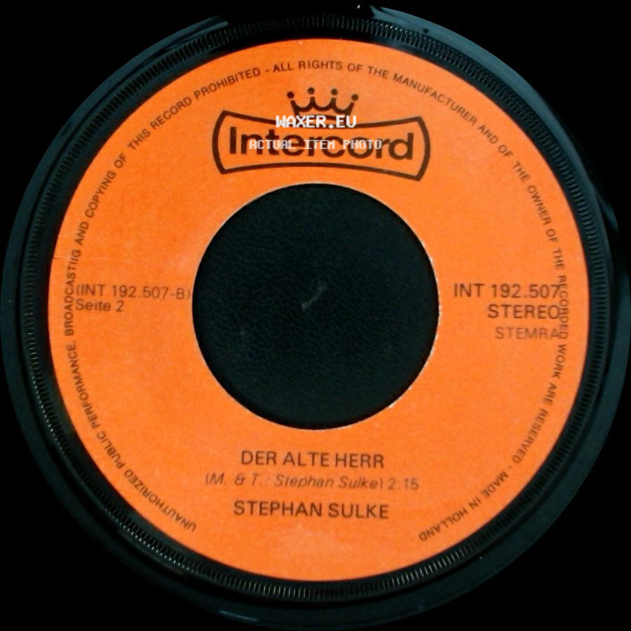 Stephan Sulke - Der Alte Herr / Lotte side A