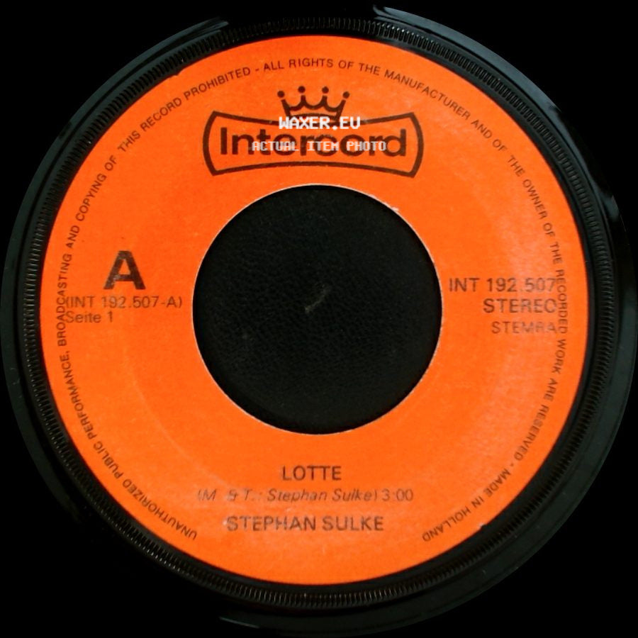 Stephan Sulke - Der Alte Herr / Lotte side B