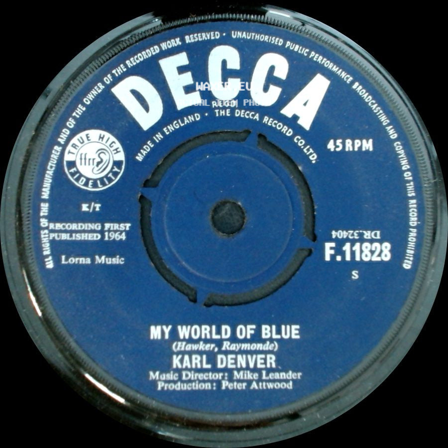 Karl Denver - My World Of Blue / Green Grass Grows All Around side A