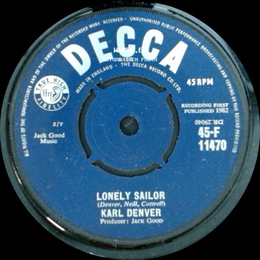 Karl Denver - Lonely Sailor / A Little Love, A Little Kiss side A
