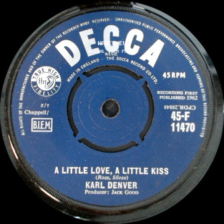 Karl Denver - Lonely Sailor / A Little Love, A Little Kiss side B