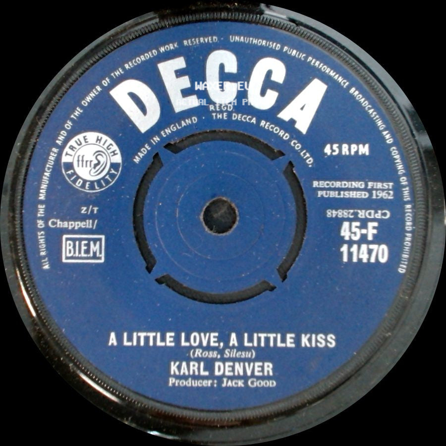 Karl Denver - Lonely Sailor / A Little Love, A Little Kiss side B