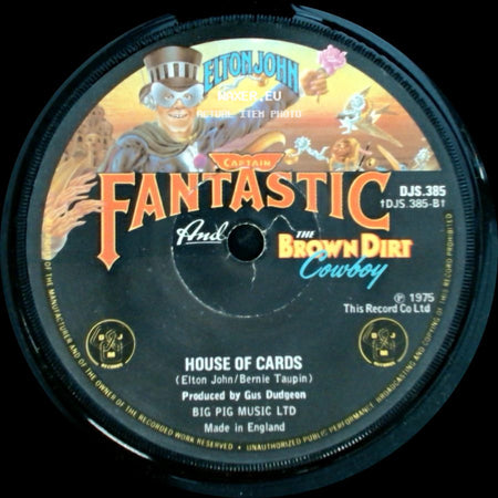 Elton John - House Of Cards / Someone Saved My Life Tonight side A