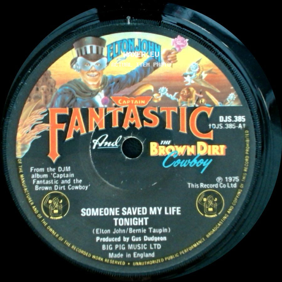 Elton John - House Of Cards / Someone Saved My Life Tonight side B