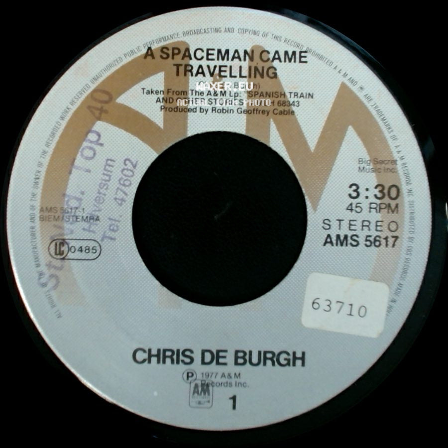 Chris De Burgh - A Spaceman Came Travelling / Just Another Poor Boy side A