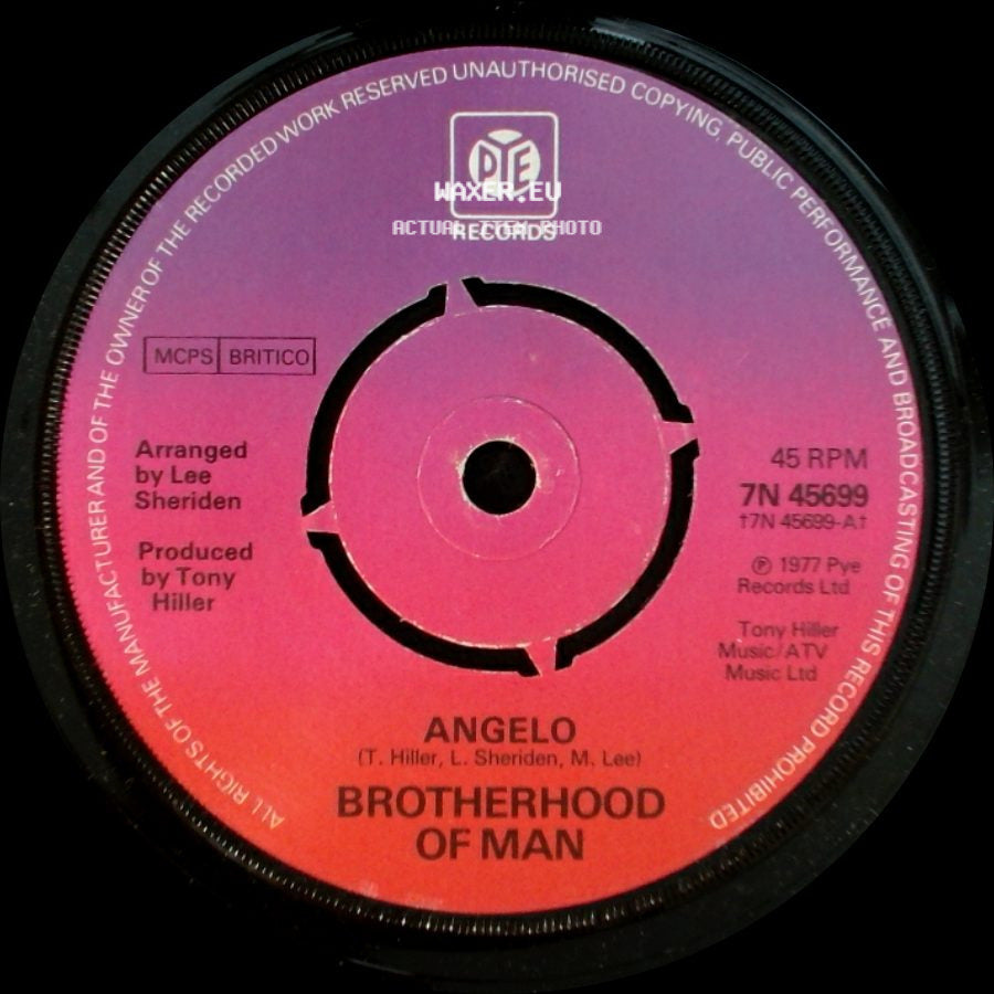 Brotherhood Of Man - All Night / Angelo side B