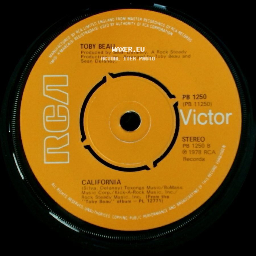 Toby Beau - California / My Angel Baby side A