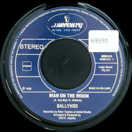 Ballyhoo - Man On The Moon / Loving You side A