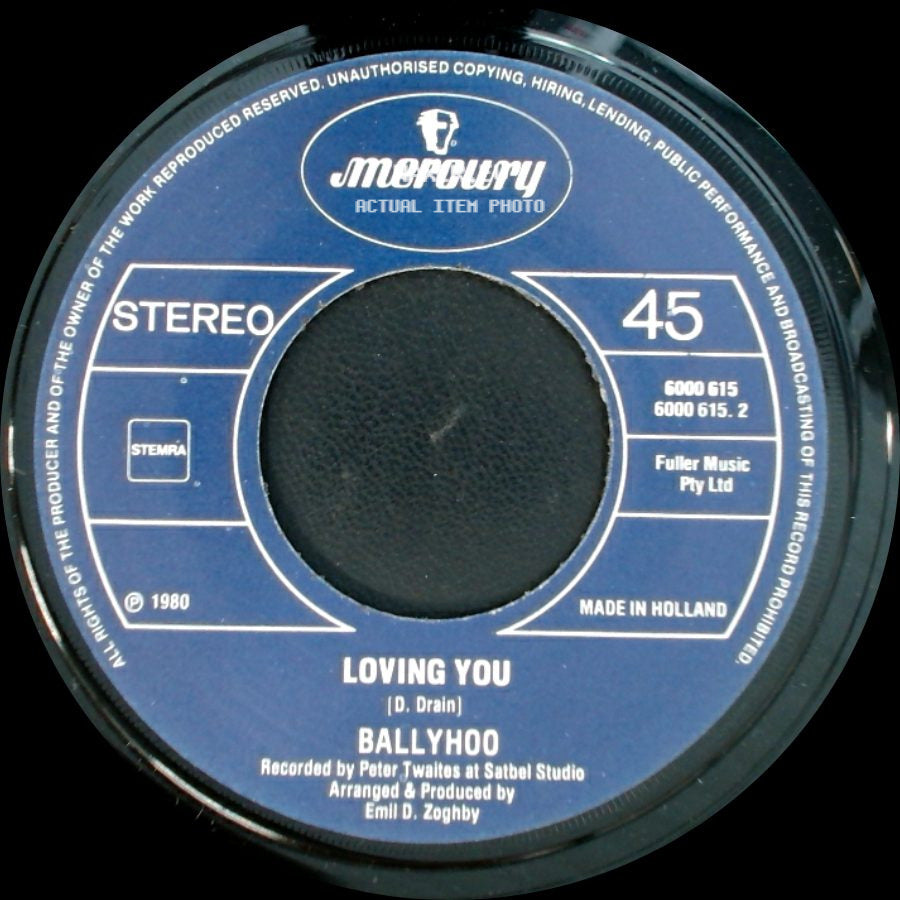Ballyhoo - Man On The Moon / Loving You side B